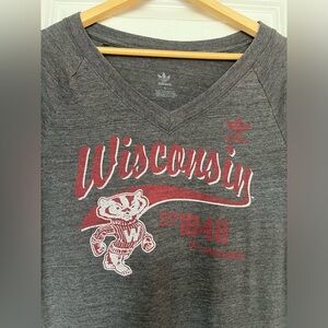 ADIDAS Gray Badger V-neck